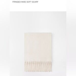 Zara Fringed Wide Soft Scarf